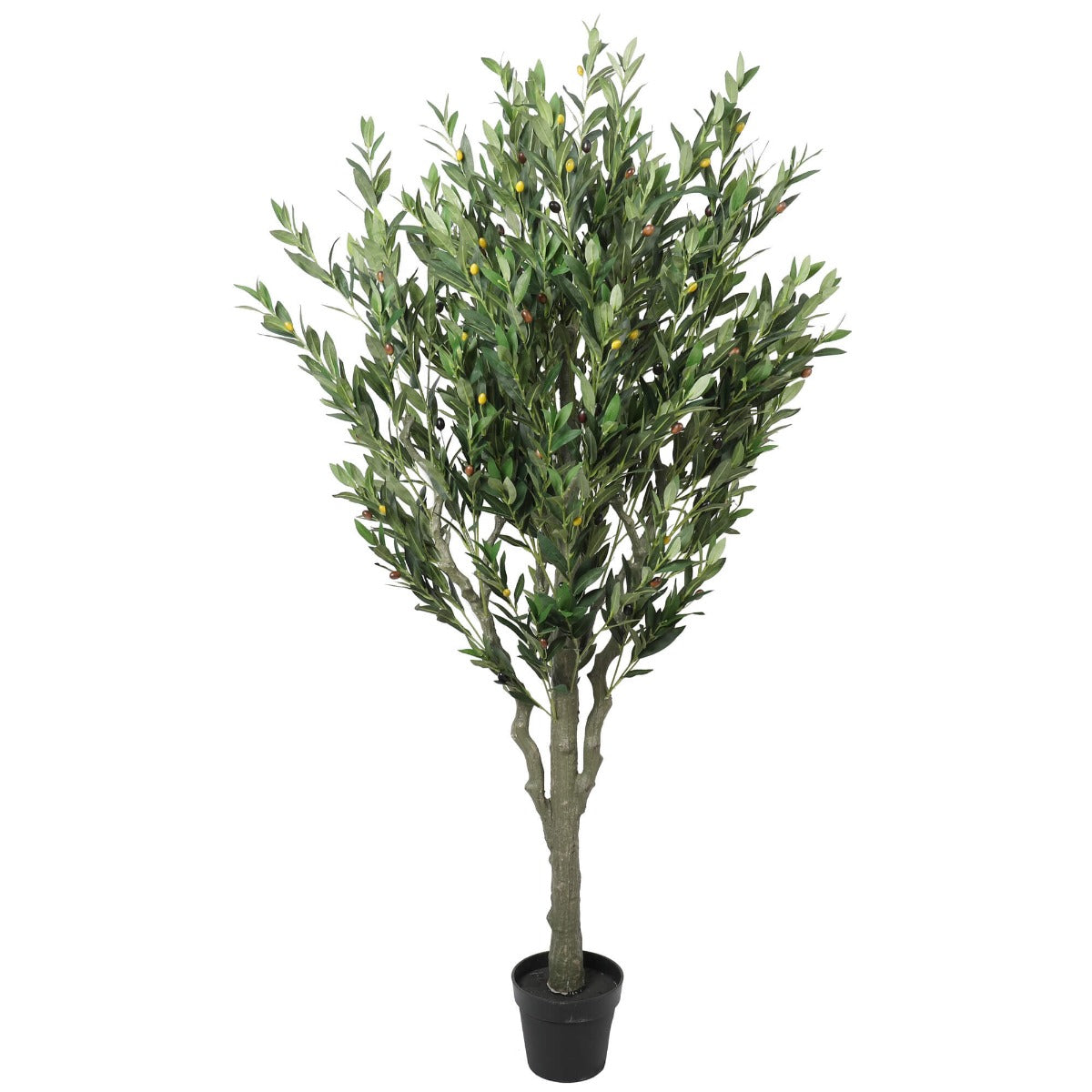 Lifelike 180cm Bushy Artificial Olive Tree with Olives