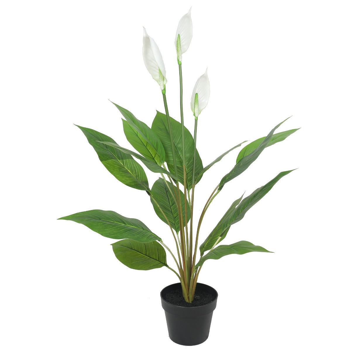 Lifelike 95cm White Artificial Peace Lily