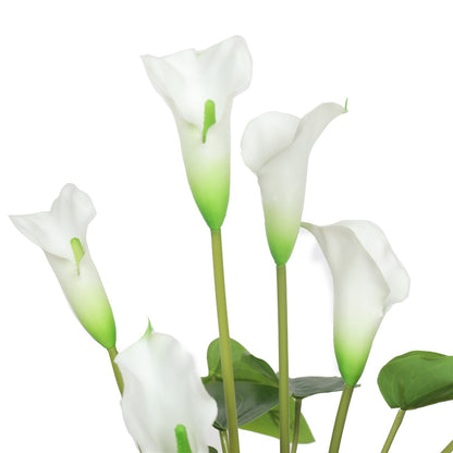 Lifelike 50cm White Flowering Artificial Calla Peace Lily