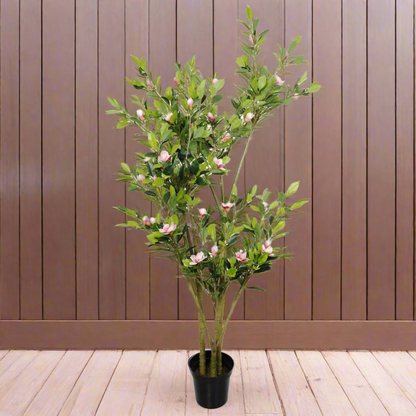 Lifelike 250cm Pink Magnolia Artificial Tree