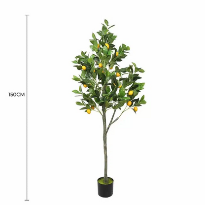 Lifelike 150cm Artificial Lemon Tree with Lemons