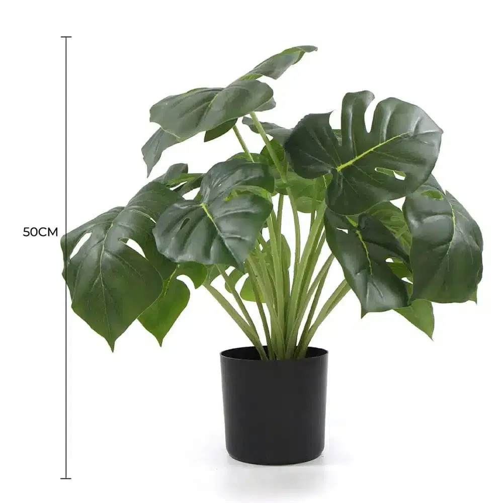 Lifelike 50cm Monstera Artificial Plant