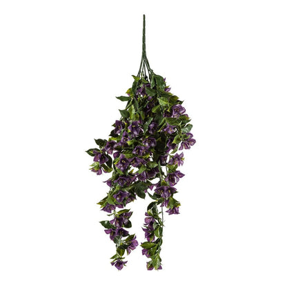 Hanging Artificial Bougainvillea Plant Purple UV Resistant 90cm full view