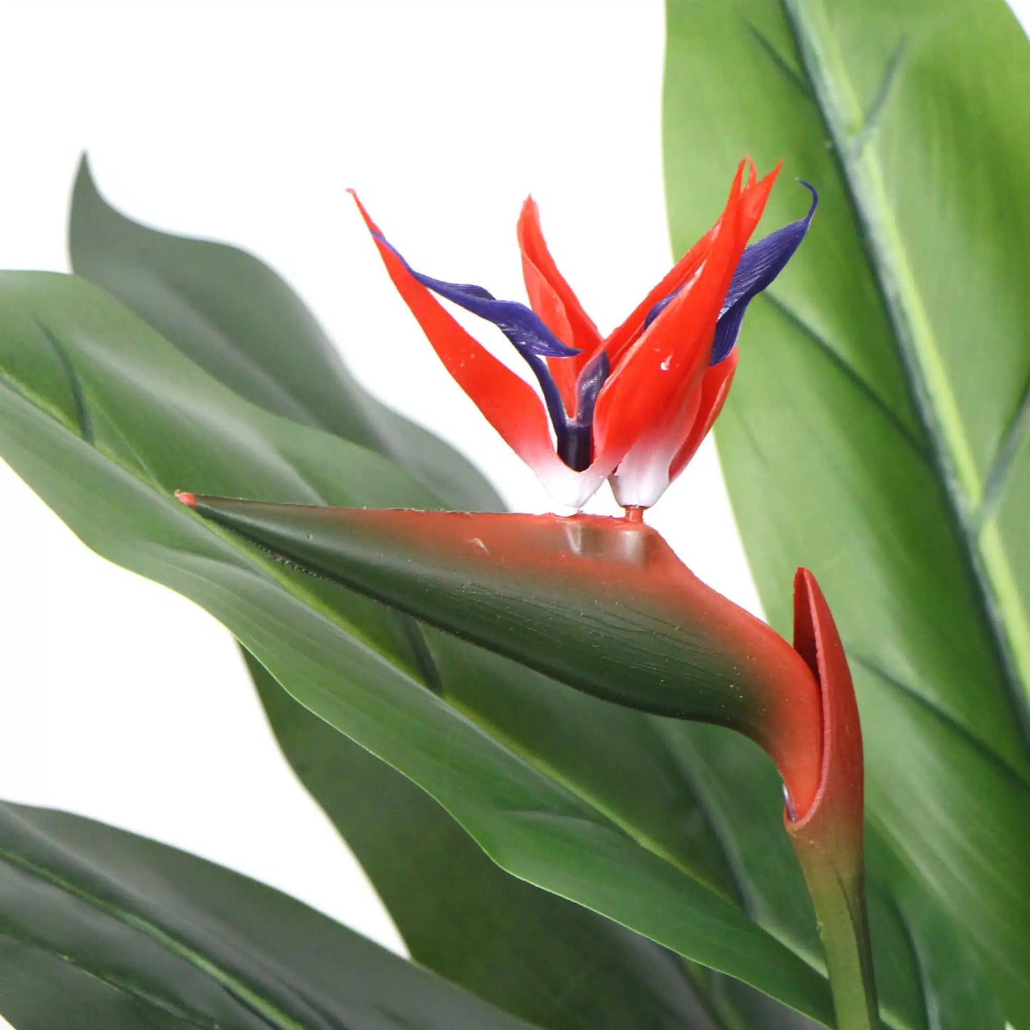 Lifelike 150cm Red Flower Artificial Bird Of Paradise