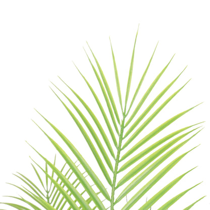 Artificial Modern Bushy Areca Fern Tree 120cm Close up of leaf