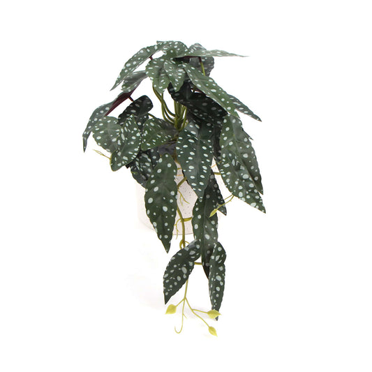 Artificial Begonia Plant In Decorative Bowl 30cm Full view 