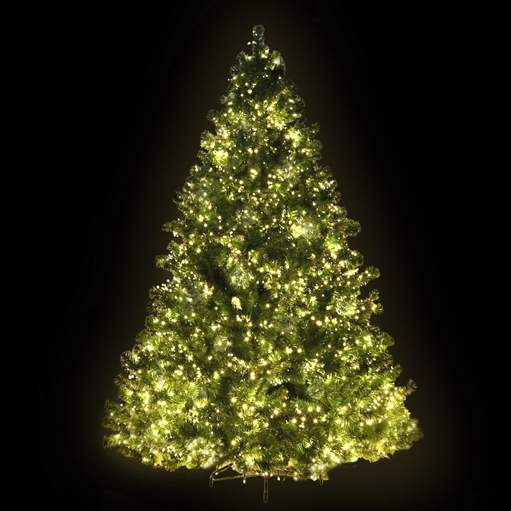 Artificial Christmas Tree 2.1M Decorations 3000 LEDs 8 Light Mode