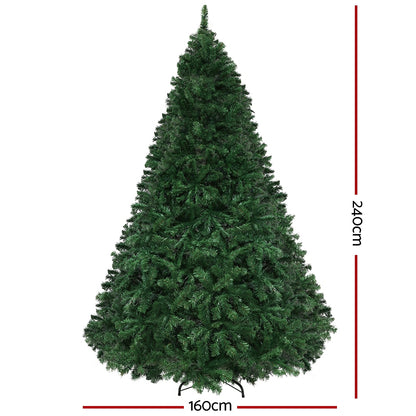 Artificial Christmas Tree 2.4M Decoration 8 Colour Light Mode