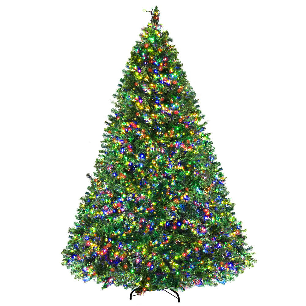 Artificial Christmas Tree 2.4M Decoration 8 Colour Light Mode