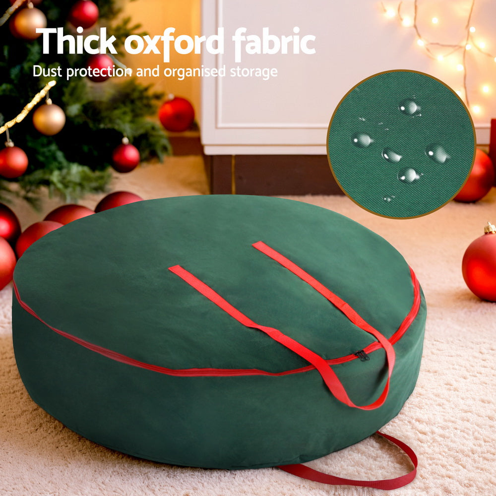 Christmas Garland Wreath Baubles 90cm Storage Bag