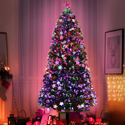 Artificial Christmas Tree 1.8m Optic Fibre LED Multi Colour