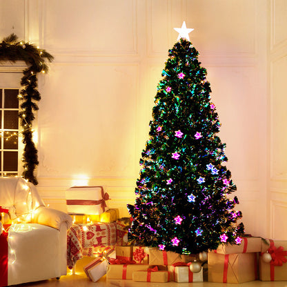 Artificial Christmas Tree 1.8m Optic Fibre LED Multi Colour