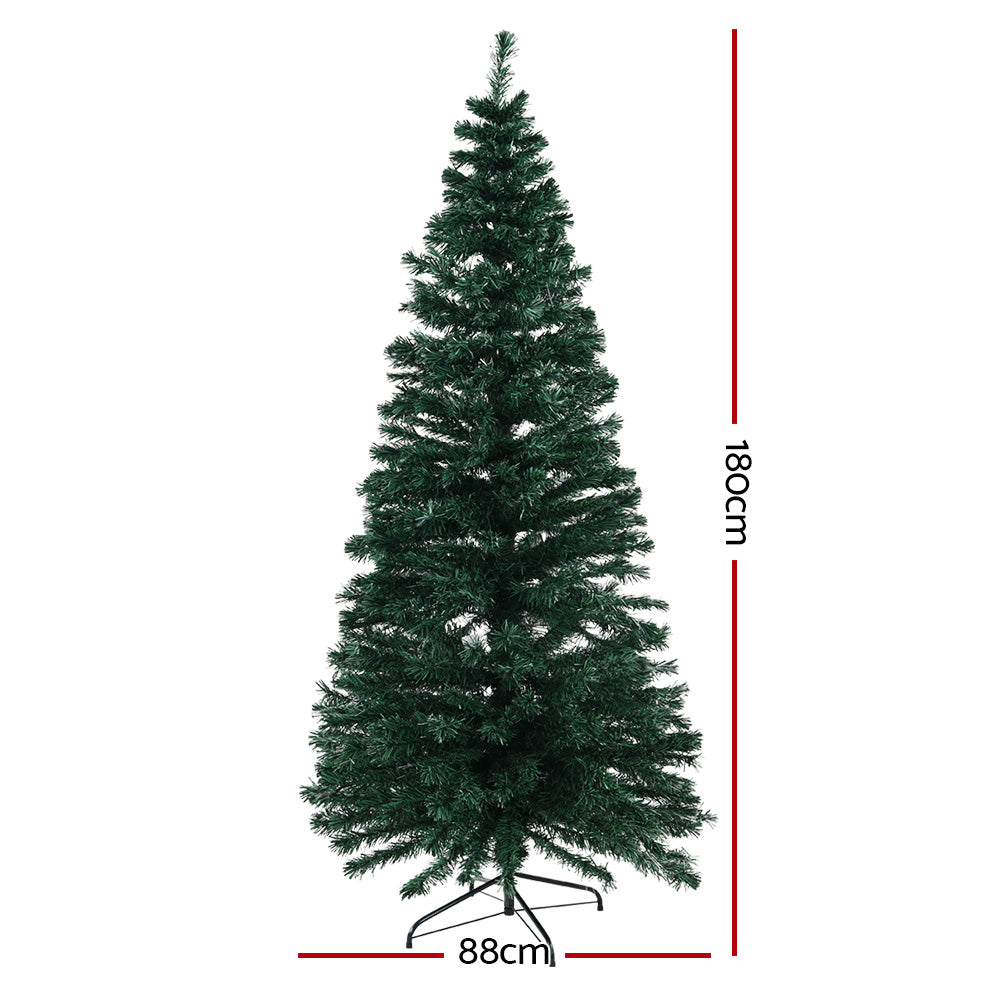 Artificial Christmas Tree 1.8m Optic Fibre LED 300 Tips