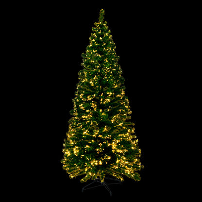 Artificial Christmas Tree 1.8m Optic Fibre LED Warm White