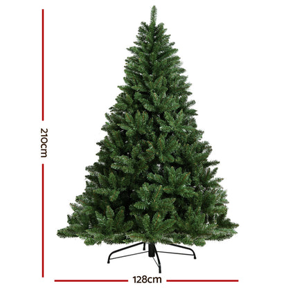 Artificial Christmas Tree 2.1m Green 905 Tips