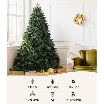 Artificial Christmas Tree 2.1m Green 905 Tips