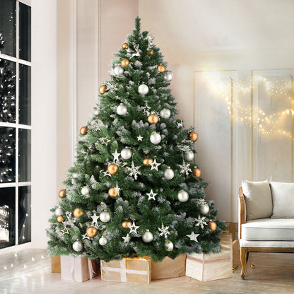 Artificial Christmas Tree 2.1m Snowy Decoration 905 Tips