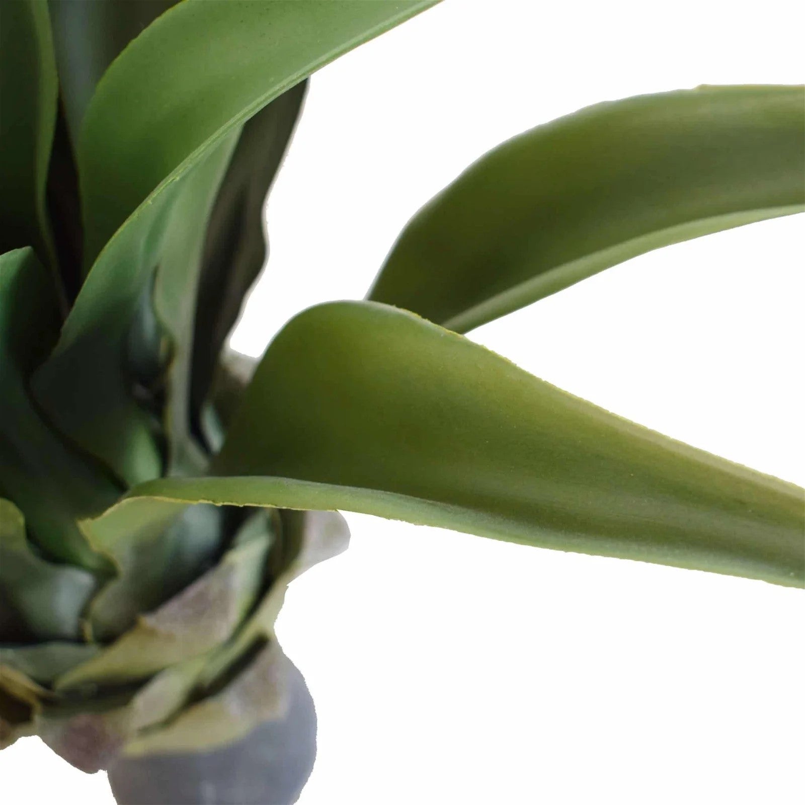 Lifelike 50cm No Pot Agave Artificial Plant UV Resistant Close up leaves