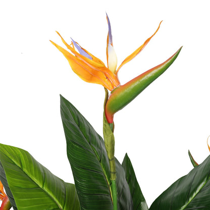 Lifelike 150cm Orange Flower Artificial Bird of Paradise