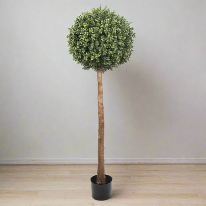 Lifelike 150cm Single Ball Topiary Artificial Tree UV Resistant