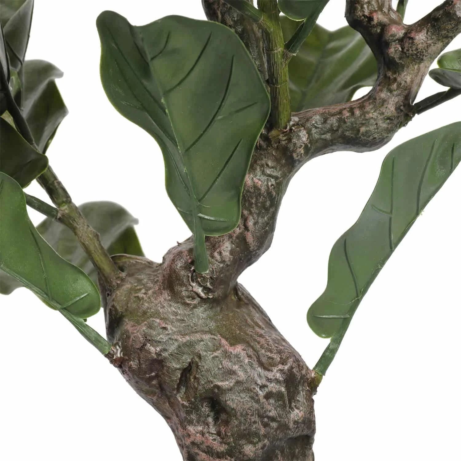 Premium Handcrafted Artificial Fiddle Leaf Fig Tree 150cm Close up of trunk