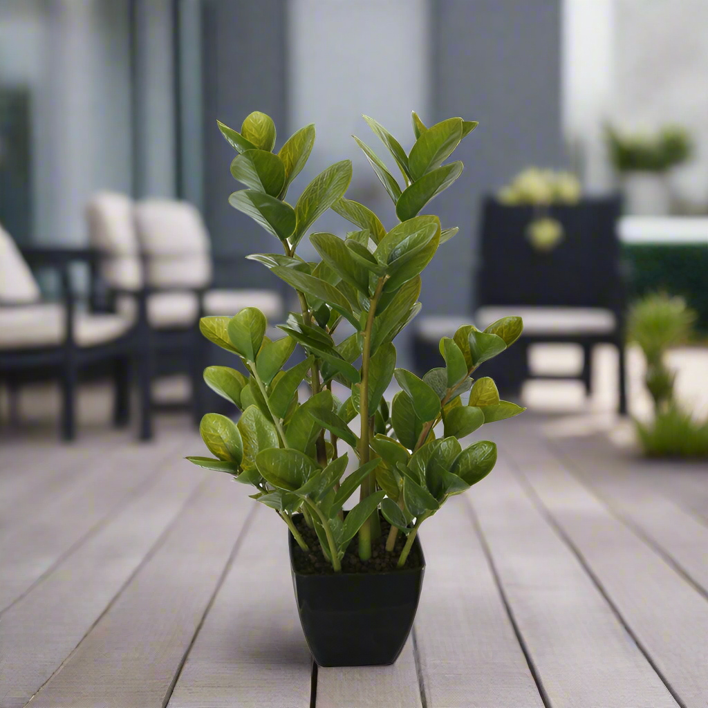 Lifelike 72cm Multi Stem Zanzibar Artificial Plant in Decorative Pot