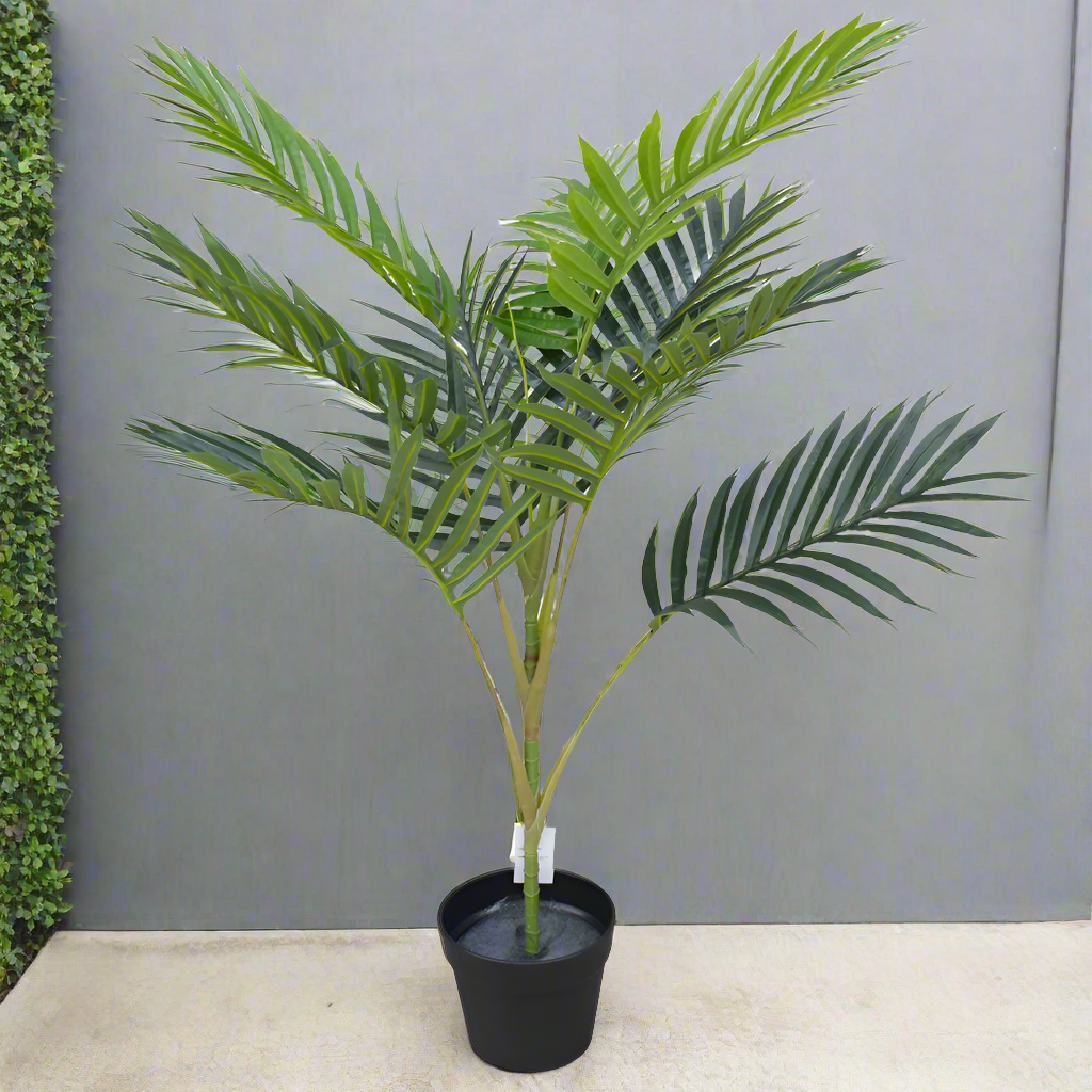 Artificial Potted Mountain Palm 100cm Full View