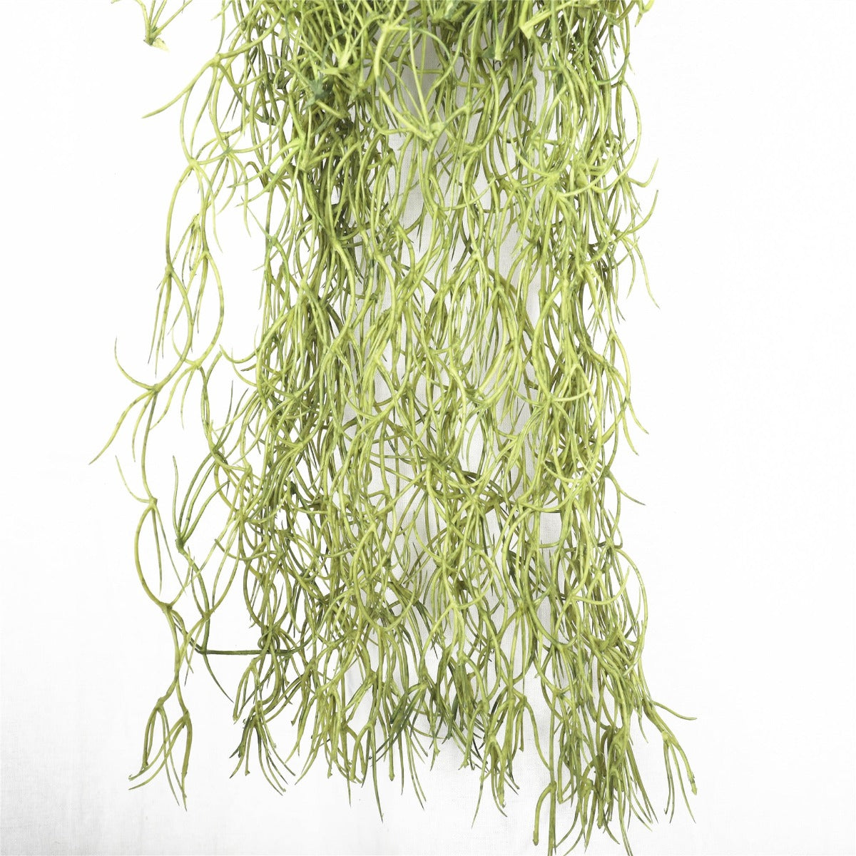 Artificial Air Plant Spanish Moss - Old Man Beard 60cm Leaves Close up of leaves from the bottom