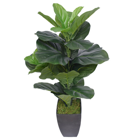 Lifelike 70cm Fiddle Leaf Fig Artificial Tree in Decorative Pot Full view