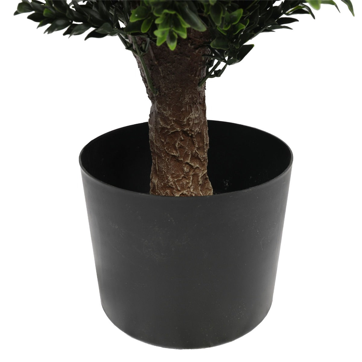 UV Resistant Artificial Topiary Shrub (Hedyotis) 80cm Black pot view