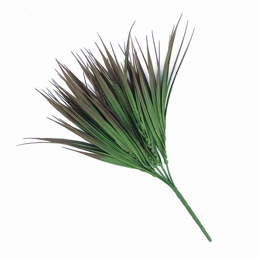 Artificial Brown Tipped Grass Plant 35cm uv resistant full view